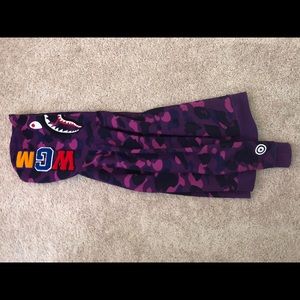Purple bape shark hoodie size small s